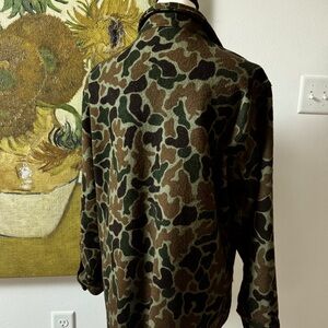 Authentic Vintage Woolrich Camo Button down. 100% Wool in perfect condition.